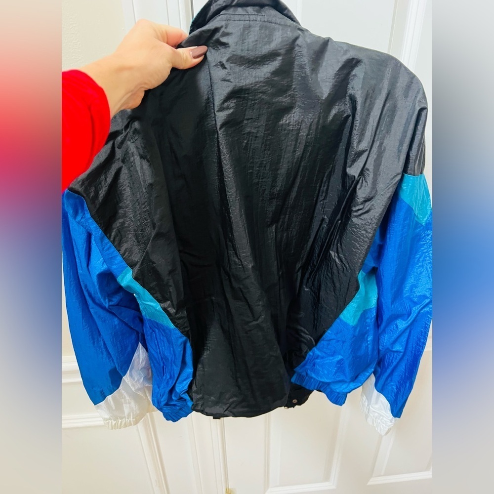 Vintage Christian Dior Teal and Black Jacket size large - Picture 5 of 12